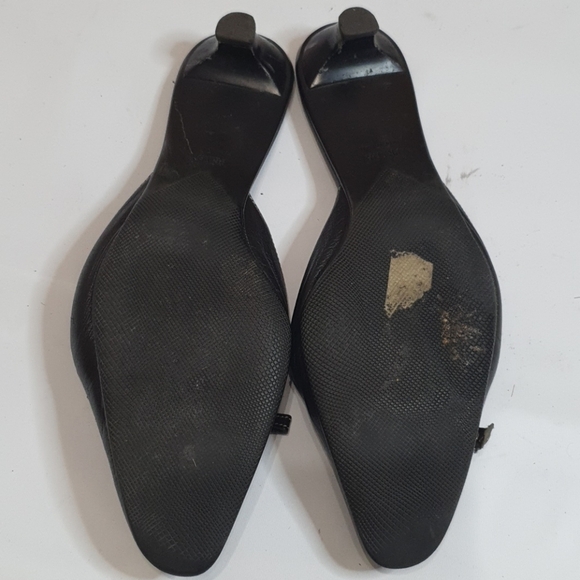 Prada Black Leather Mules - Picture 4 of 5